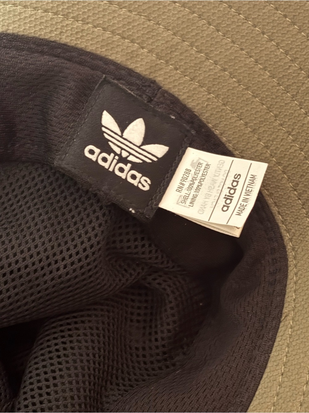 Adidas Men’s Webbing Boonie Bucket Hat Sz S/M Green Drawstring Hike Fish Outdoor - Picture 8 of 10